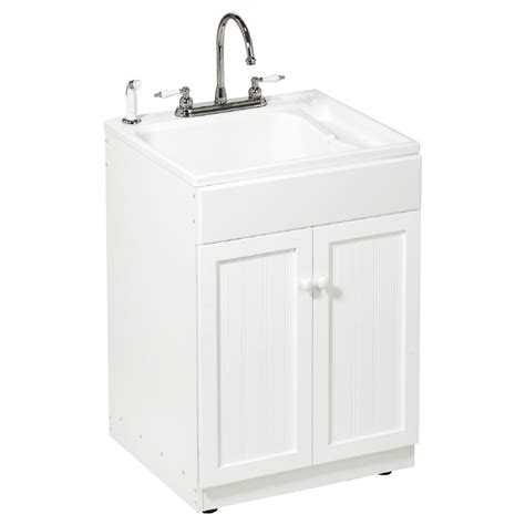 utility sink steel cabinet kit|utility sink with cabinet lowe's.